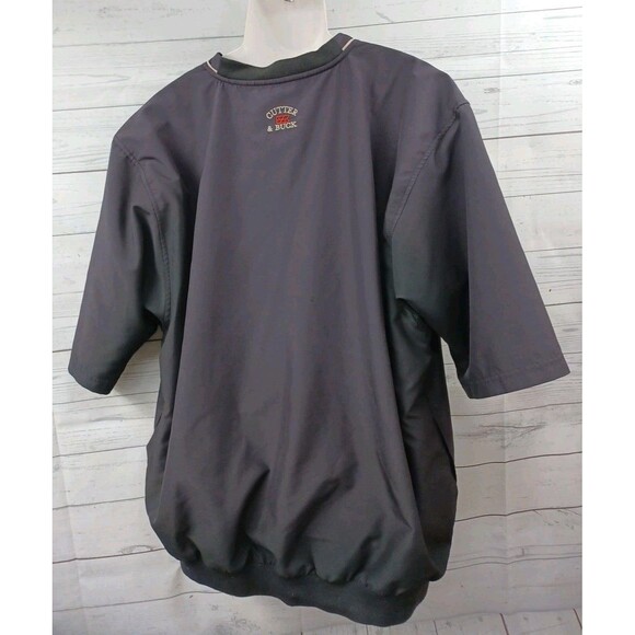 Butter & Buck Mens Black Windbreaker Jacket Short Sleeve Sz XL - Picture 4 of 6